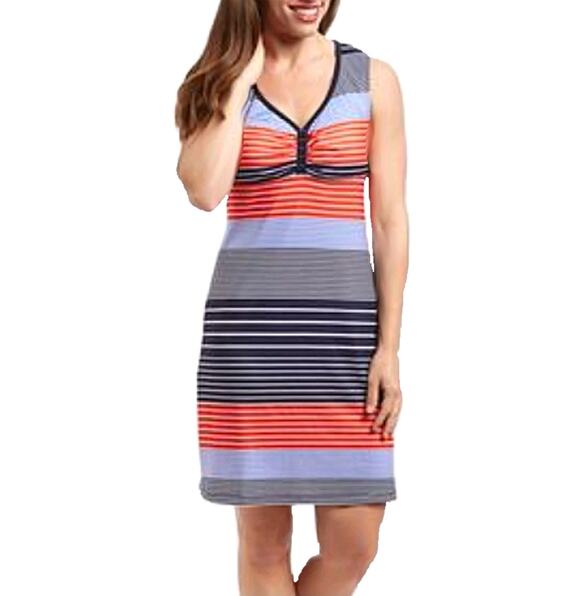Gerry Dresses & Skirts - Gerry V-Neck Sleeveless Active Summer Dress Pockets Multicolor Patriotic Size S